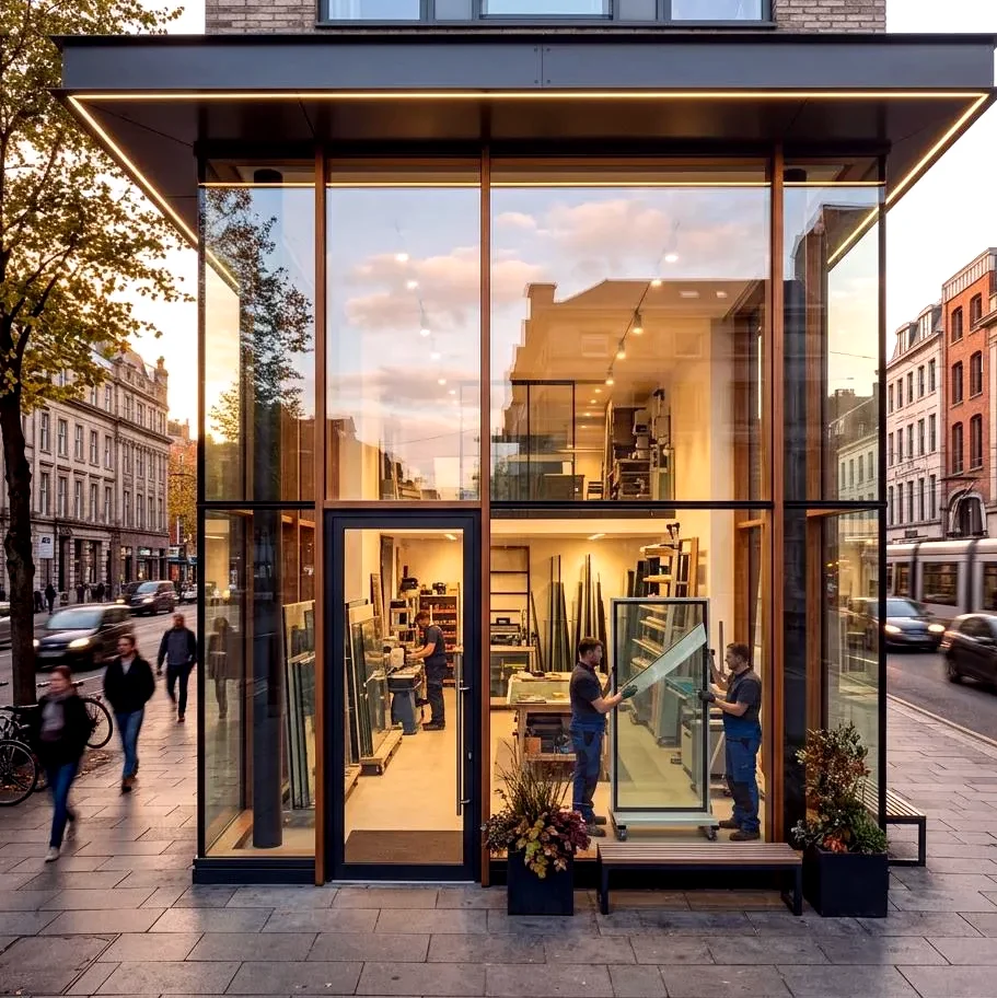 Kamin Stein — glazing in Frankfurt am Main